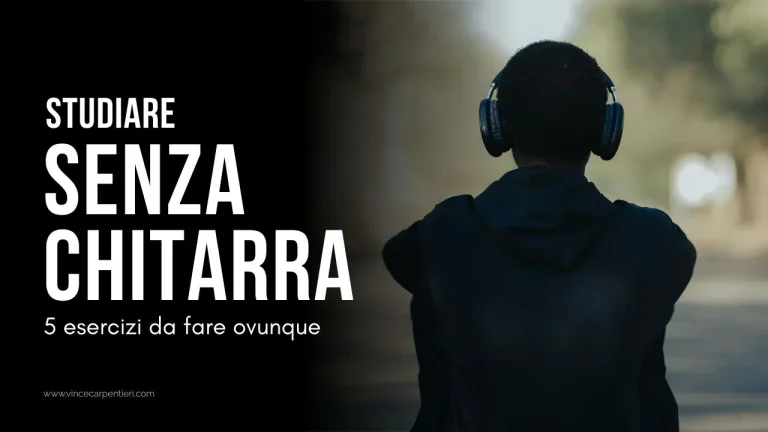 Studiare il ritmo senza chitarra